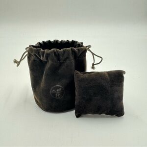 Hermes Suede Watch & Accessory Pouch with Cushion